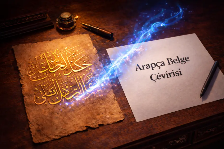 Arapça Belge Çevirisi